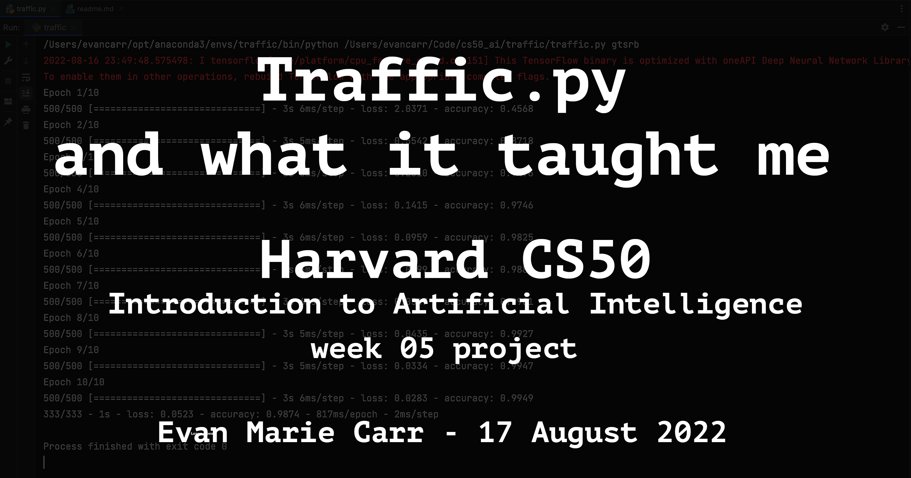 👾 traffic.py: Harvard CS50 Artificial Intelligence